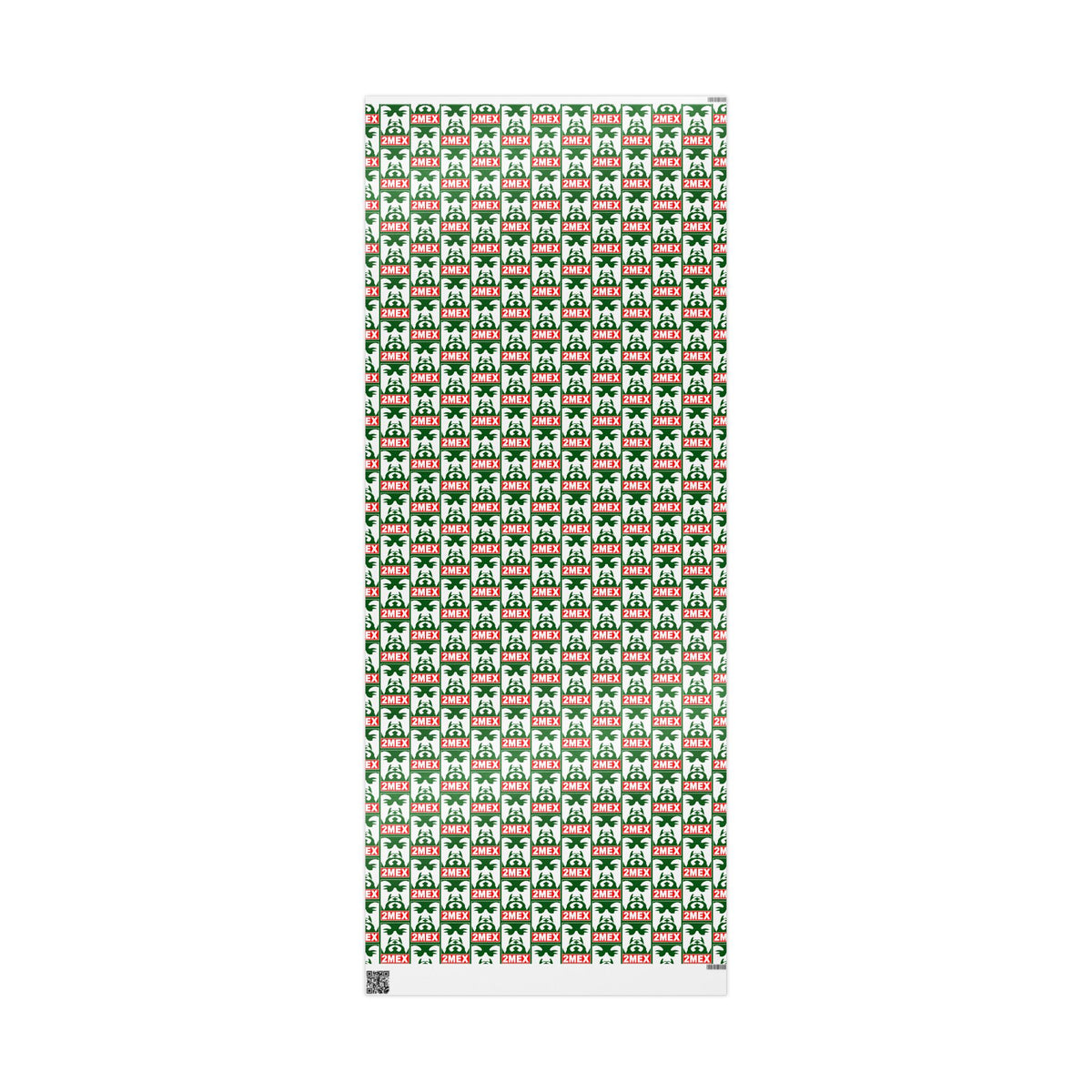 2Mex RAPPING Paper - Festive Green & Red Holiday Pattern with your favorite Rapper