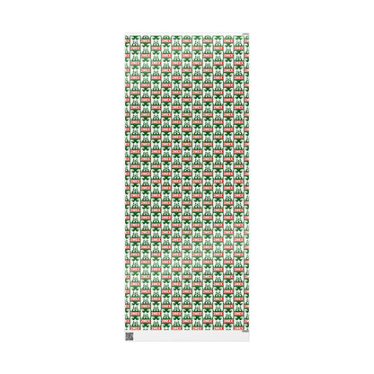 2Mex RAPPING Paper - Festive Green & Red Holiday Pattern with your favorite Rapper