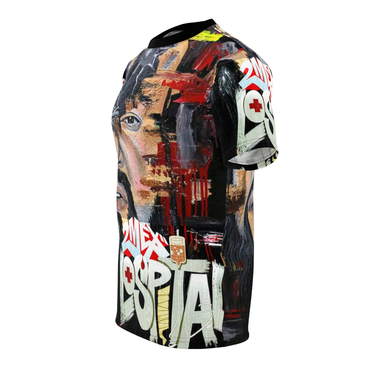 Official 2mex Lospital Unisex Cut & Sew Tee (AOP)