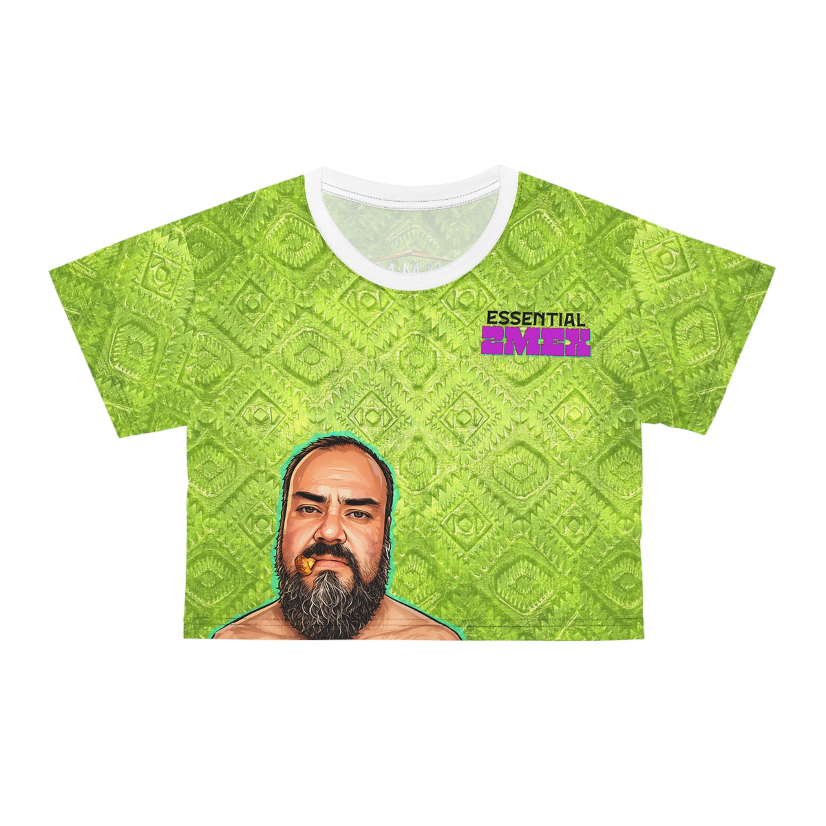 Essential 2Mex Crop Tee — All-Over Print